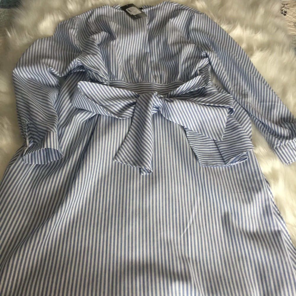 Haute Rogue Janet  Striped H-Lo Cotton Top.
